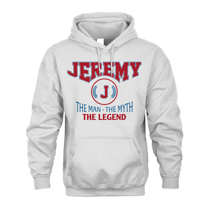 The Man The Myth The Legend Jet Style Shirt JEREMY M1-9