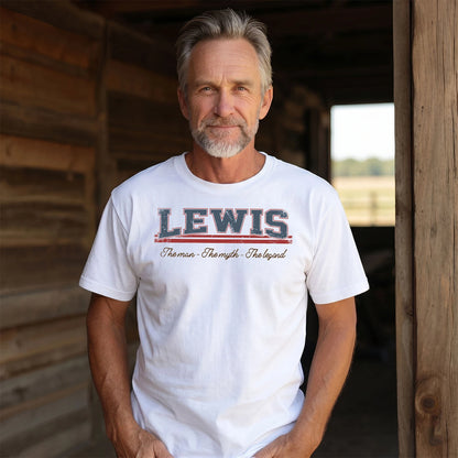 The Man The Myth The Legend Vintage Shirt LEWIS M1-6