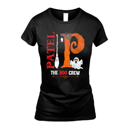 The Boo Crew Halloween With Your Name Shirt PATEL M1-23