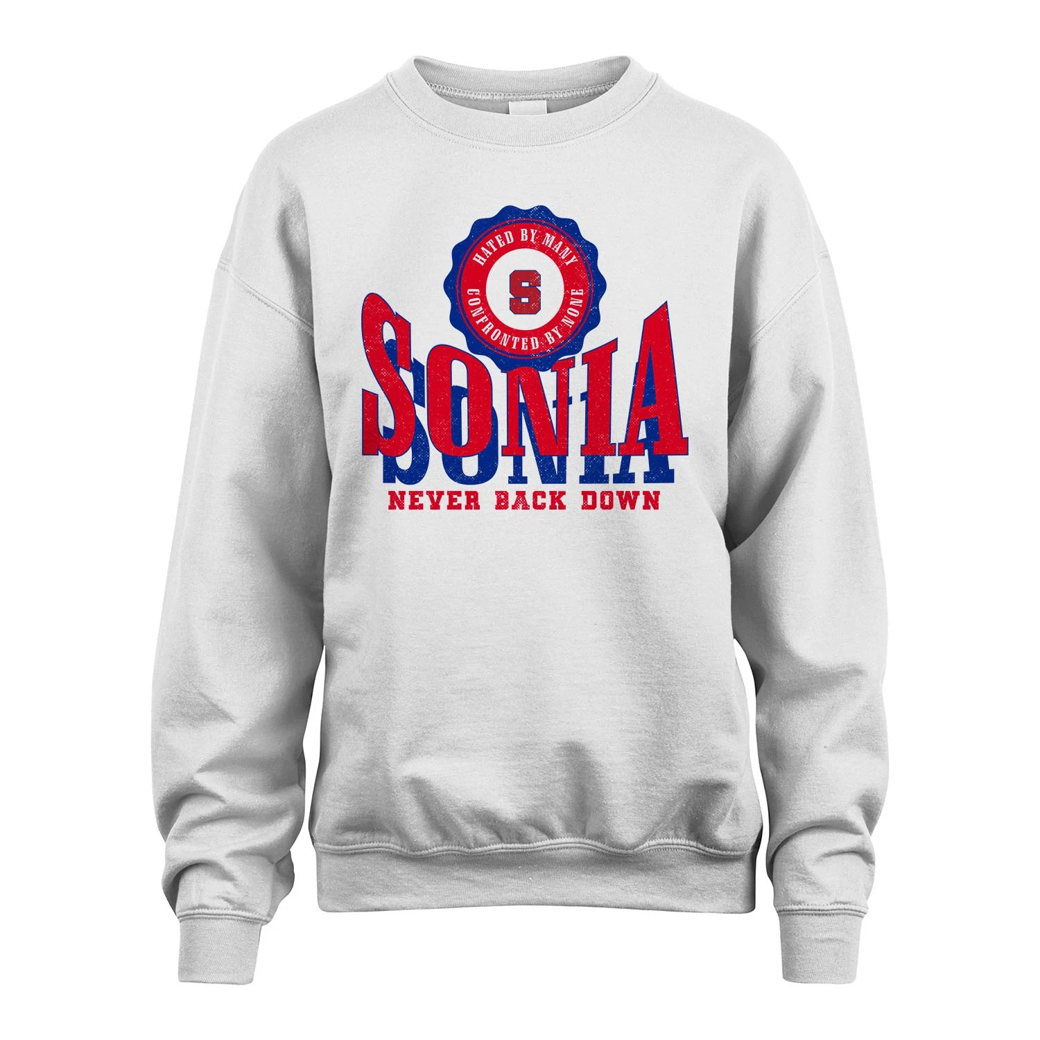 Your Name Never Back Down Shirt SONIA M1-33