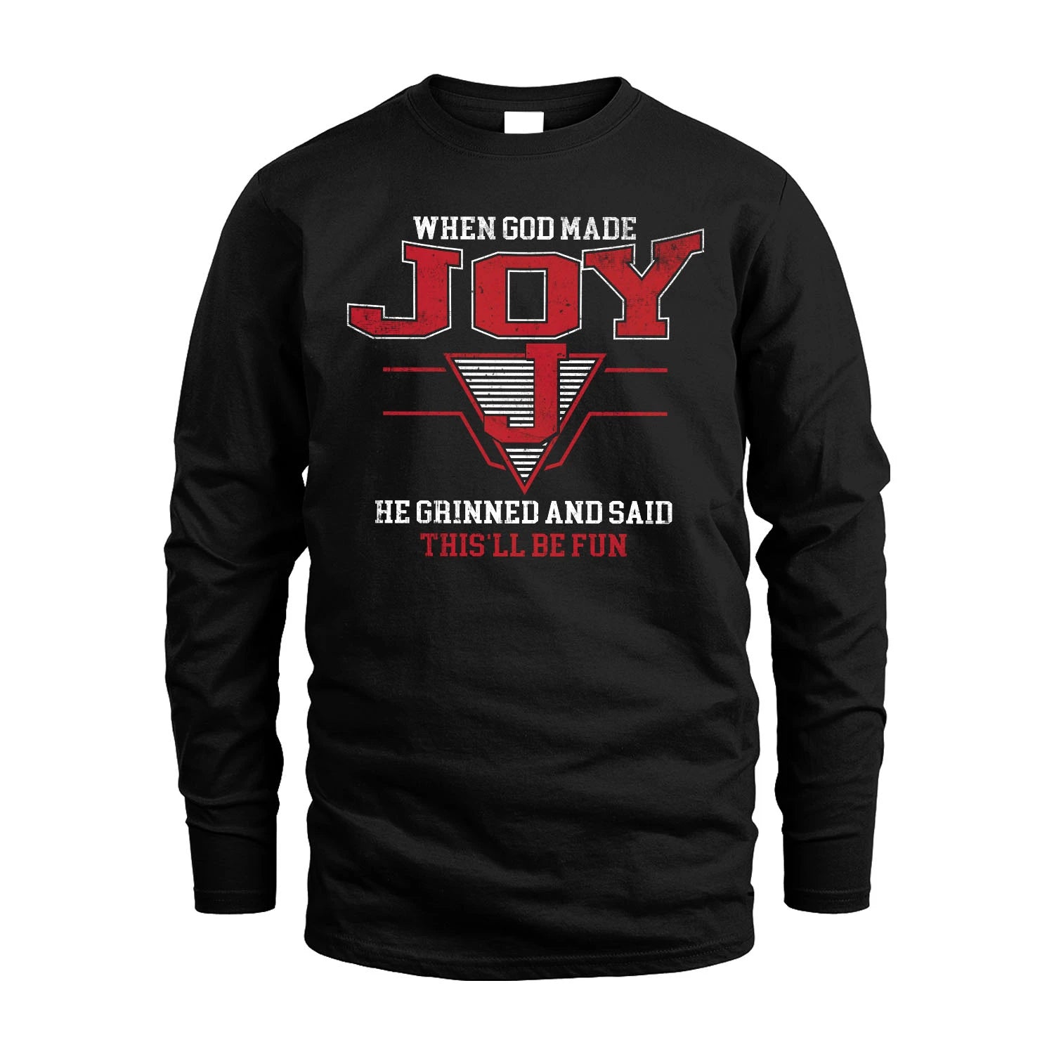 When God Made Your Name He Grinned And Said This'll Be Fun Baseball Shirt JOY M1-29