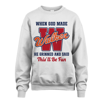 God Made Your Name Custom Shirt WALKER M1-16