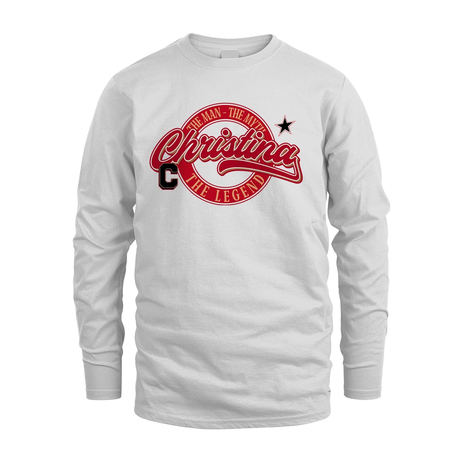 The Man The Myth The Legend Sporty Shirt CHRISTINA M1-14