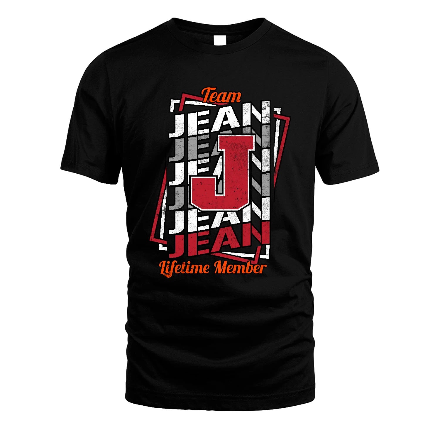 Team Your Name Lifetime Member Sporty Shirt JEAN M1-25