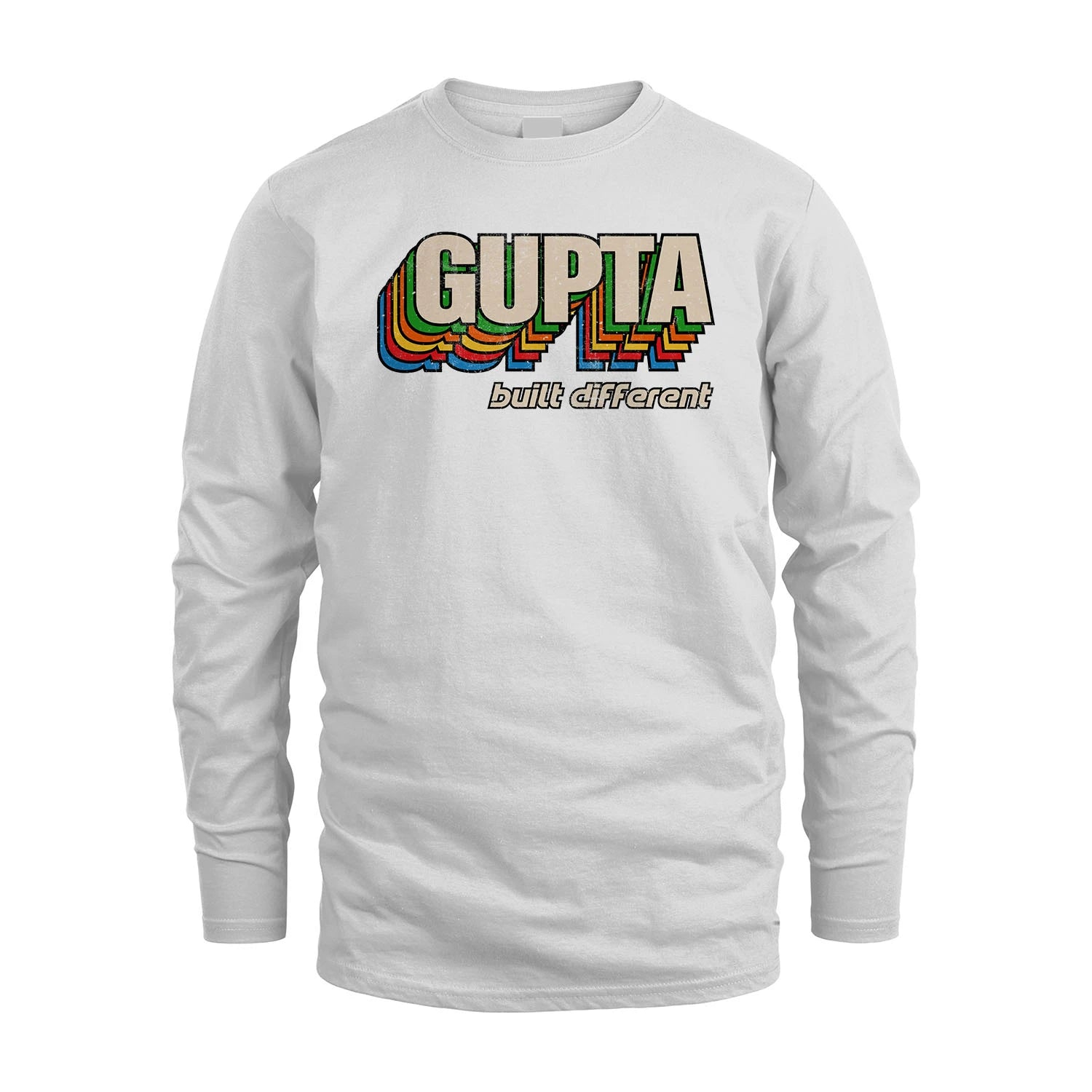 Your Name Built Different Retro Shirt GUPTA M1-26