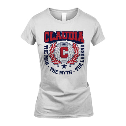 The Man The Myth The Legend Logo Shirt CLAUDIA M1-30