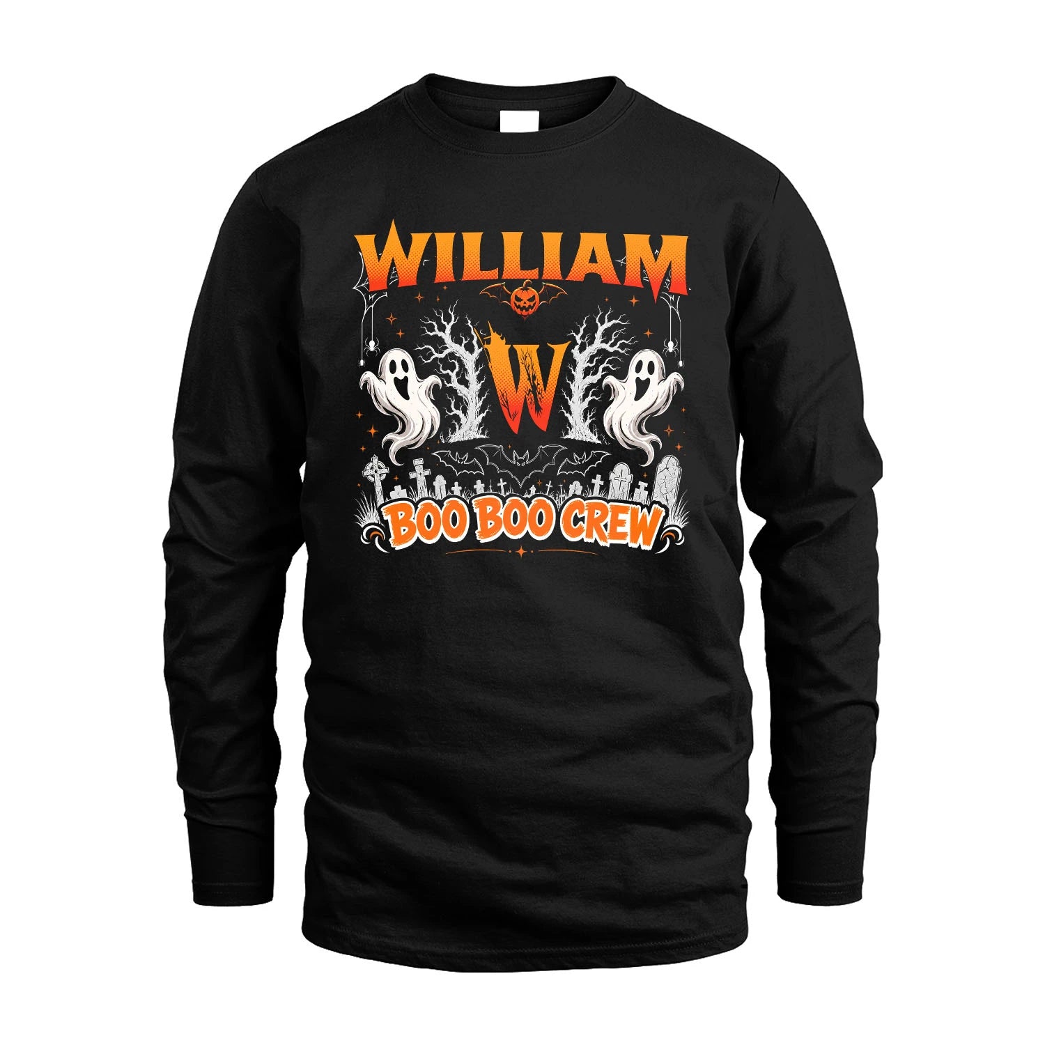 Boo Boo Crew Halloween Custom Name Shirt WILLIAM M1-28