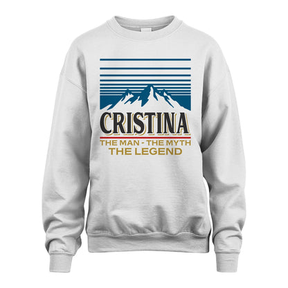 The Man The Myth The Legend Vintage Mountain Shirt CRISTINA M1-19