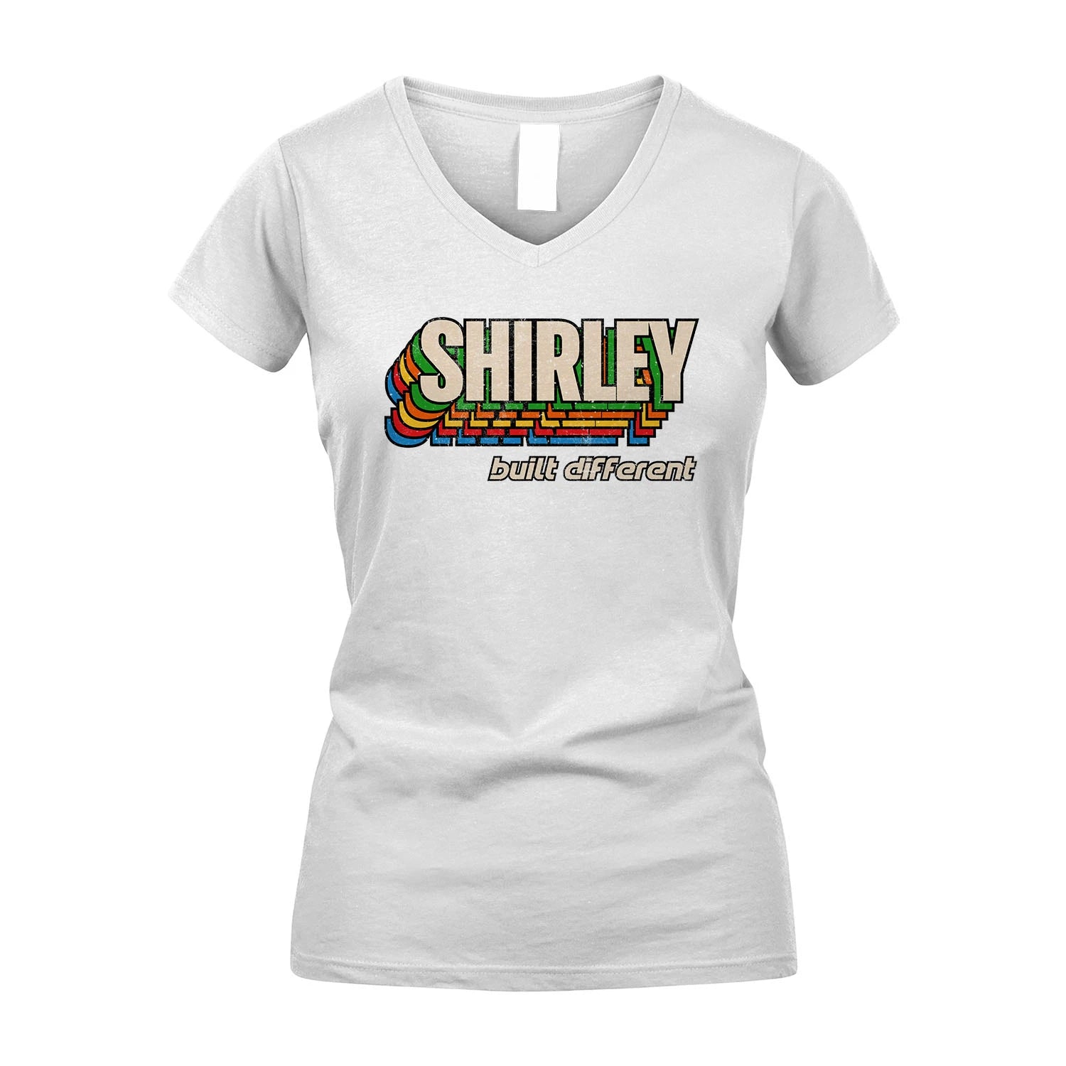 Your Name Built Different Retro Shirt SHIRLEY M1-26