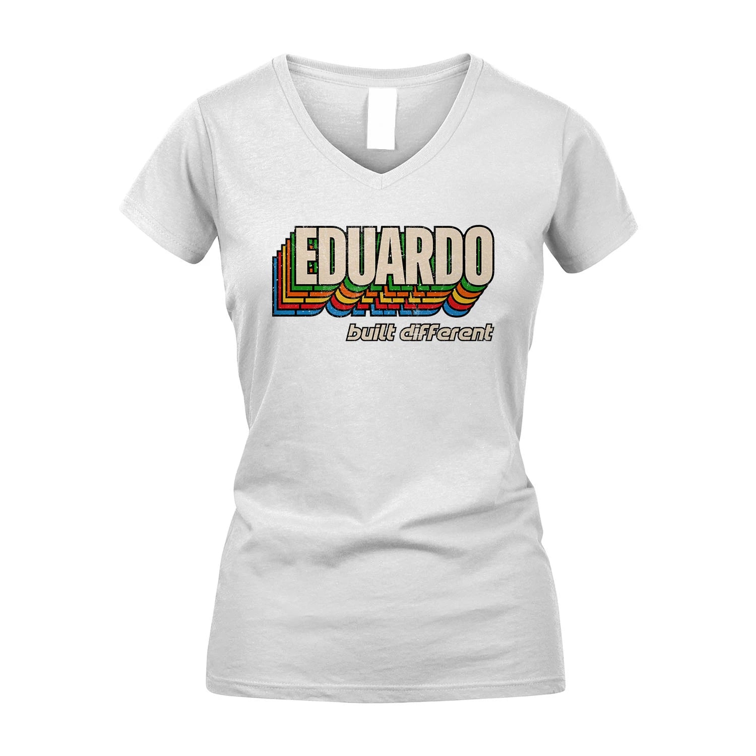 Your Name Built Different Retro Shirt EDUARDO M1-26