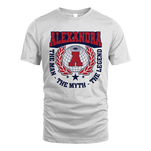 The Man The Myth The Legend Logo Shirt ALEXANDRA M1-30