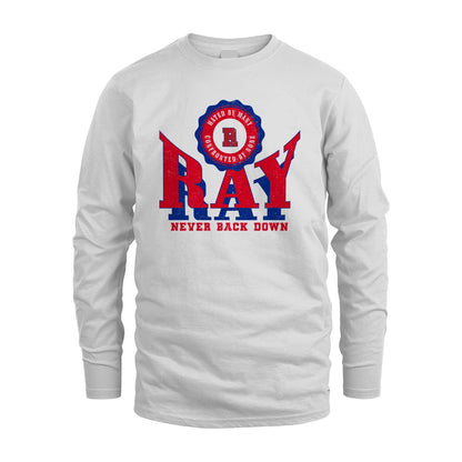 Your Name Never Back Down Shirt RAY M1-33