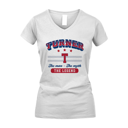 The Man The Myth The Legend With Your Name Shirt TURNER M1-35