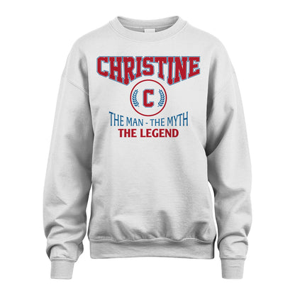 The Man The Myth The Legend Jet Style Shirt CHRISTINE M1-9