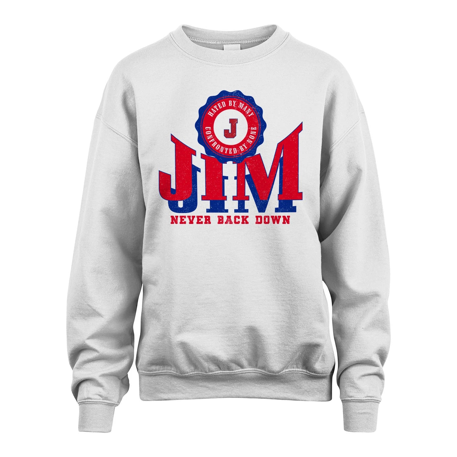 Your Name Never Back Down Shirt JIM M1-33