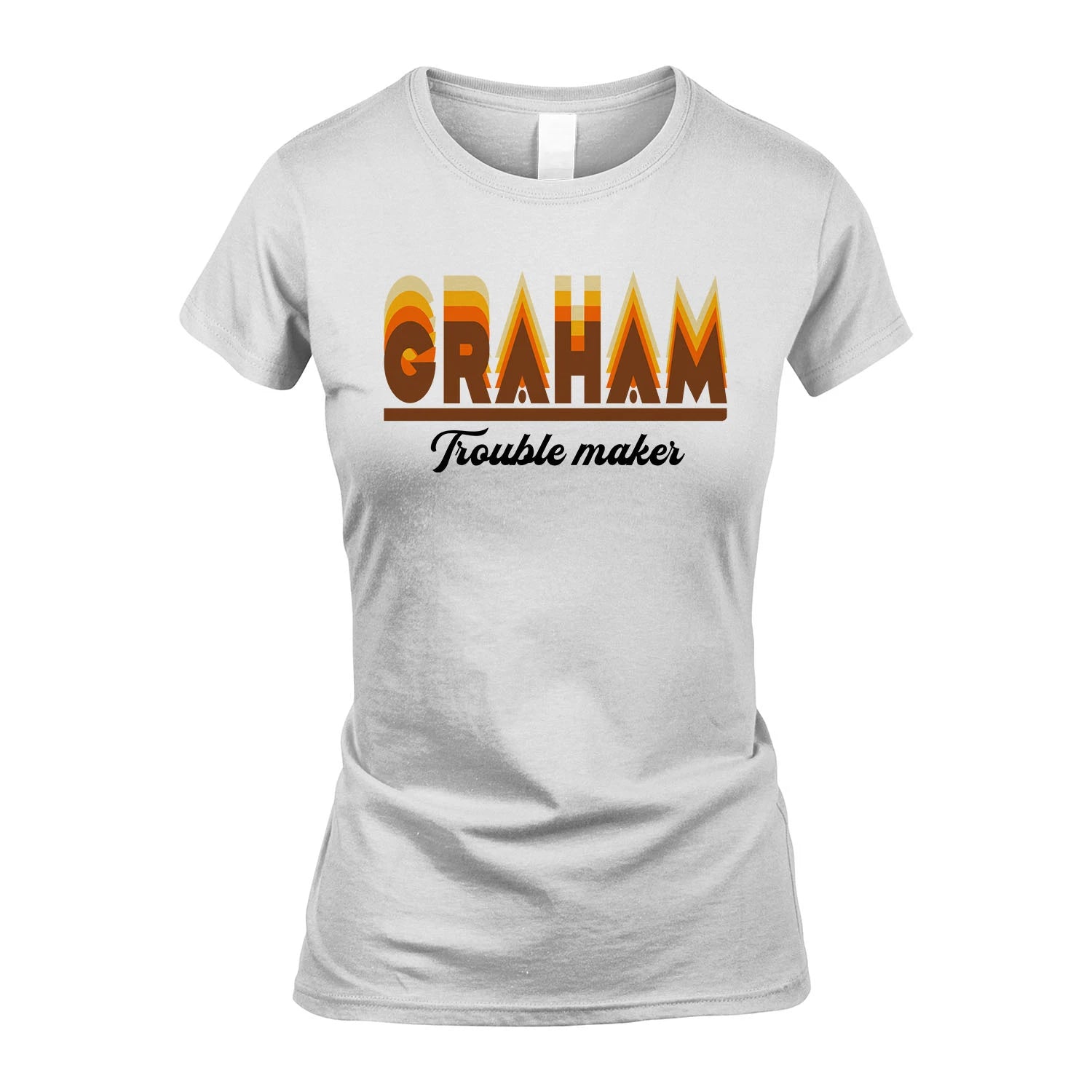 Your Name Trouble Maker Funny Shirt GRAHAM M1-34