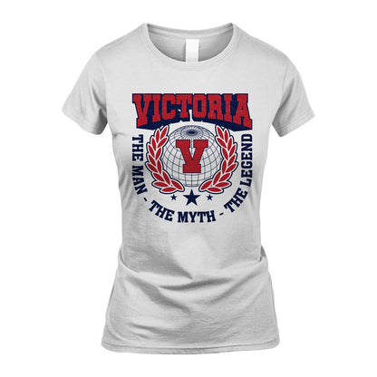 The Man The Myth The Legend Logo Shirt VICTORIA M1-30