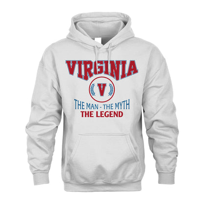 The Man The Myth The Legend Jet Style Shirt VIRGINIA M1-9