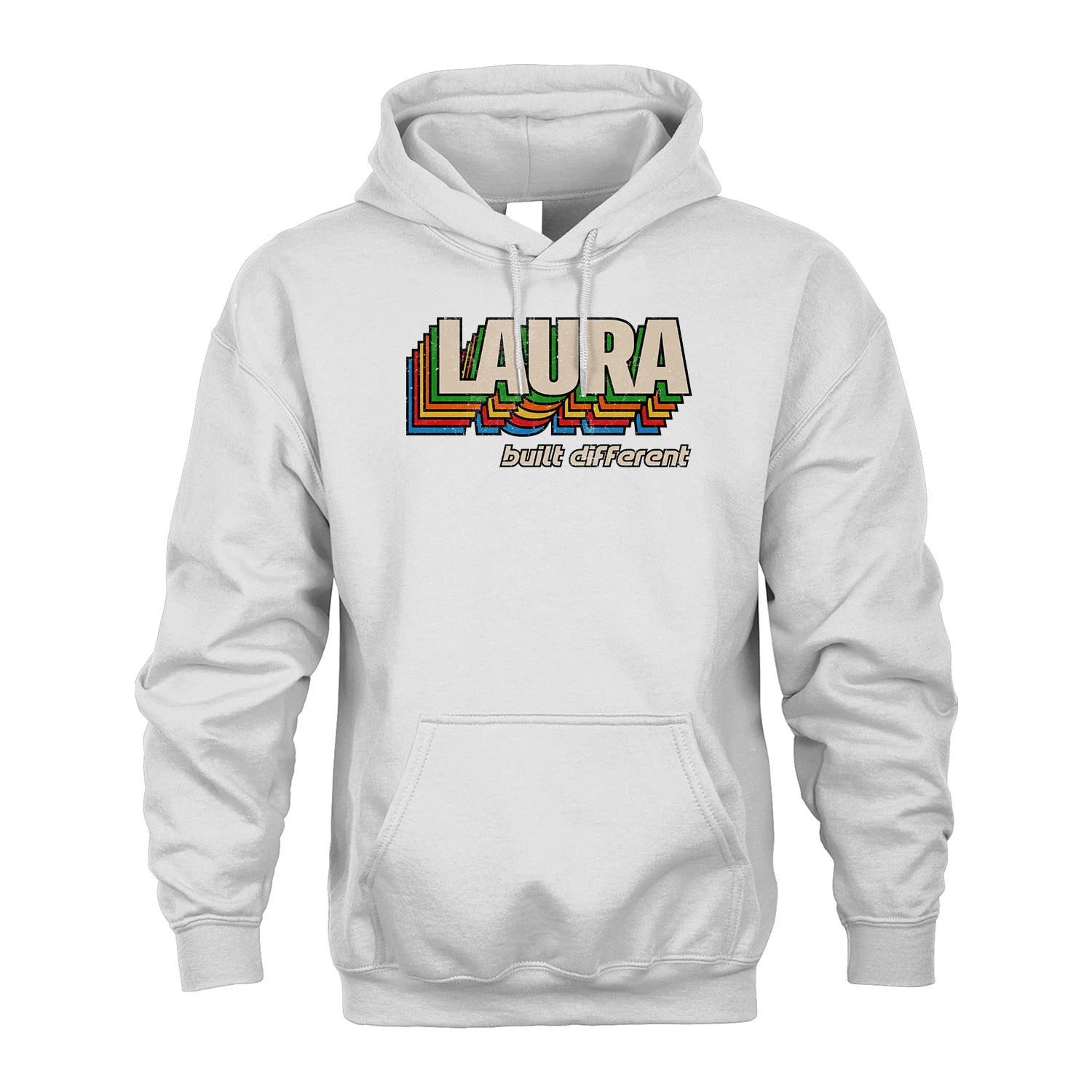 Your Name Built Different Retro Shirt LAURA M1-26