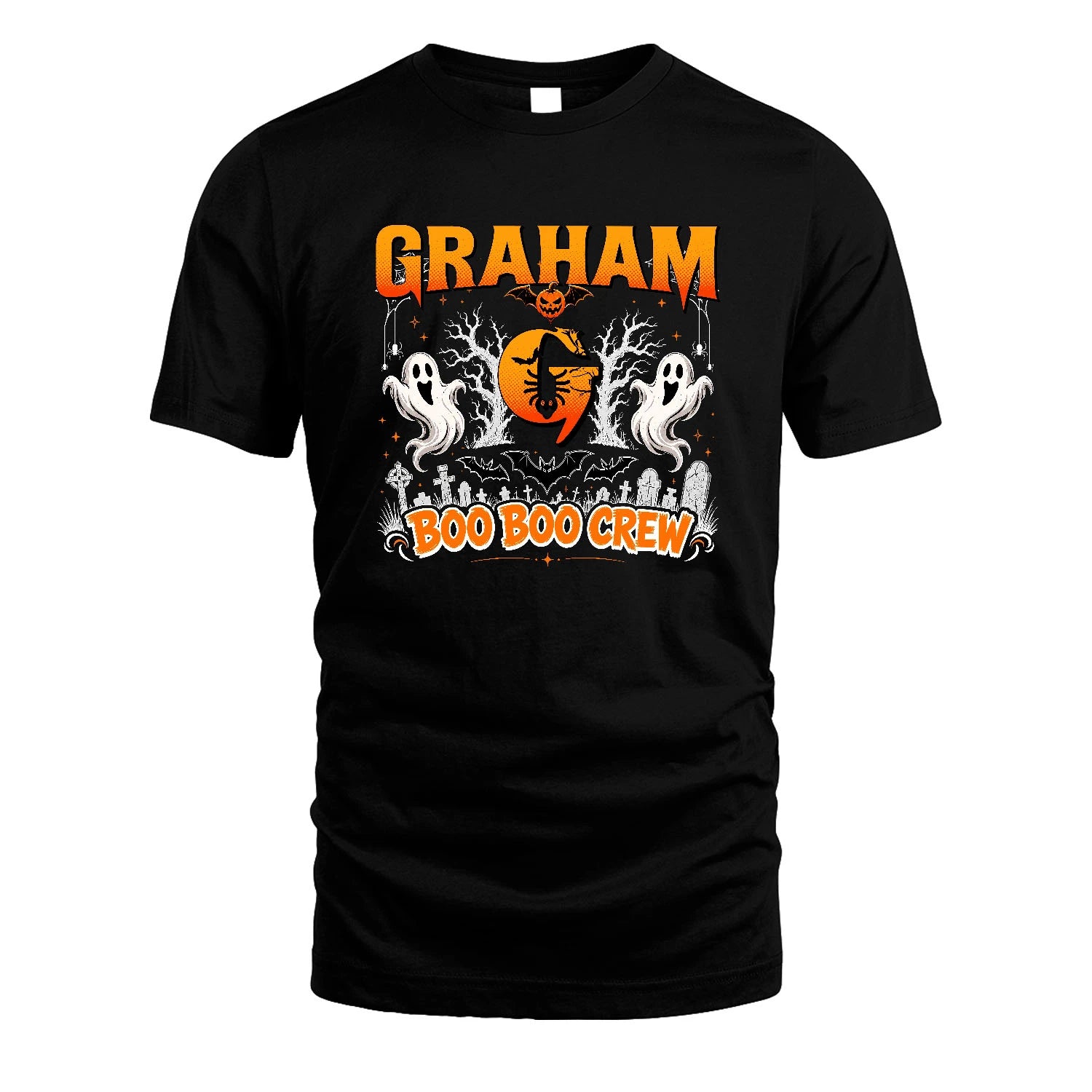 Boo Boo Crew Halloween Custom Name Shirt GRAHAM M1-28