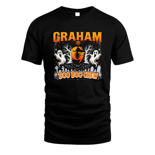 Boo Boo Crew Halloween Custom Name Shirt GRAHAM M1-28