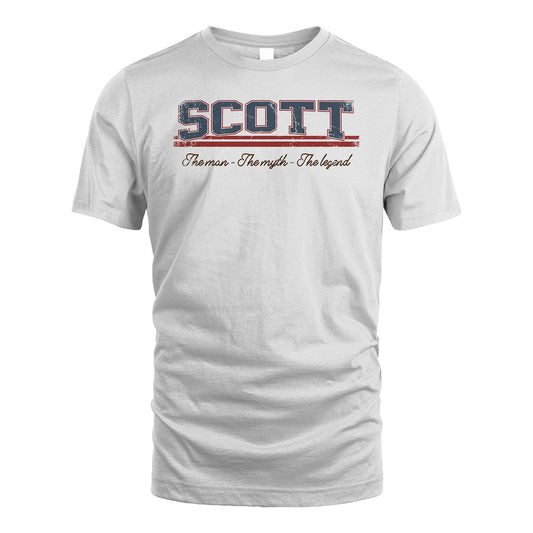 The Man The Myth The Legend Vintage Shirt SCOTT M1-6