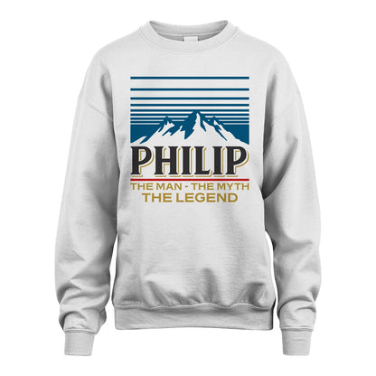 The Man The Myth The Legend Vintage Mountain Shirt PHILIP M1-19