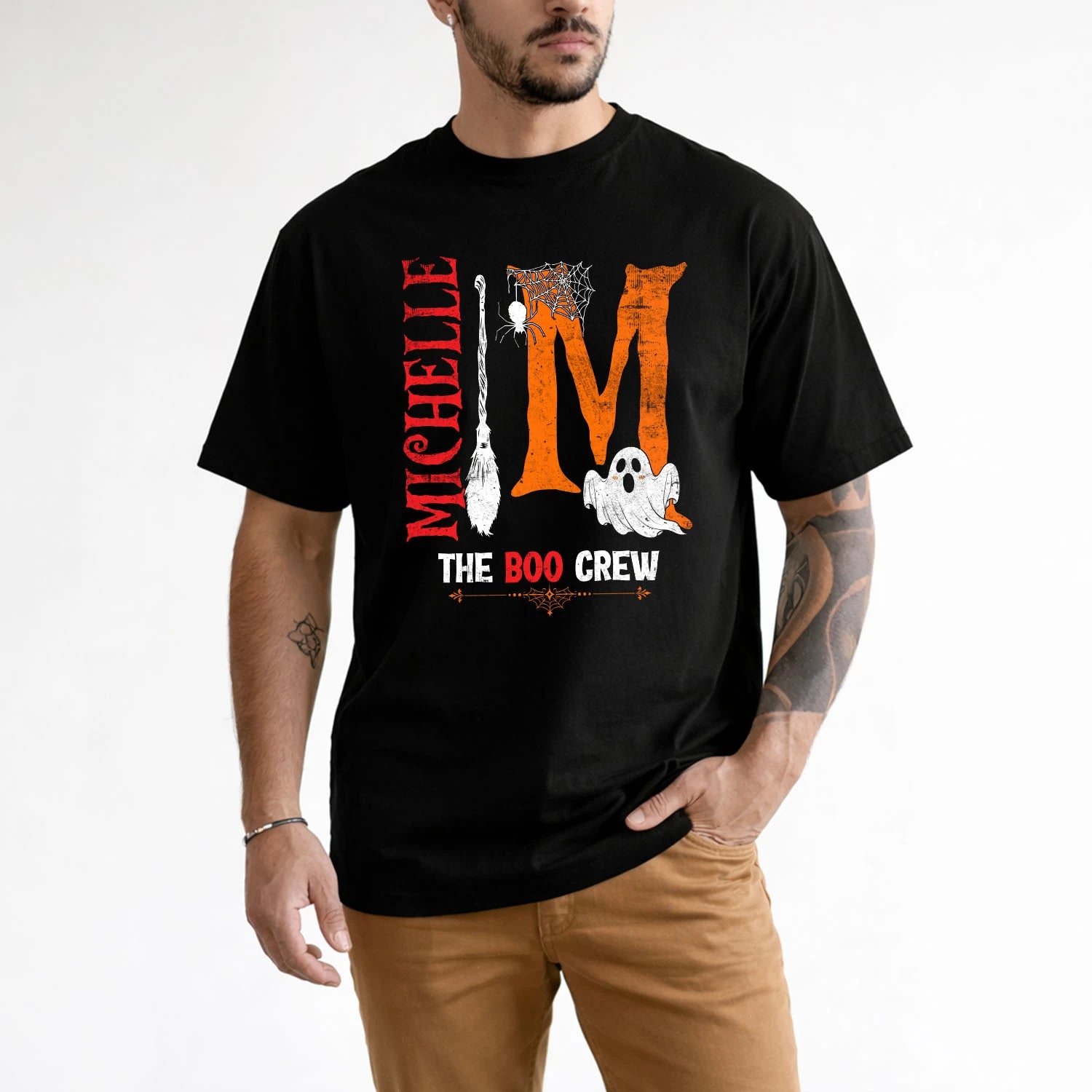 The Boo Crew Halloween With Your Name Shirt MICHELLE M1-23