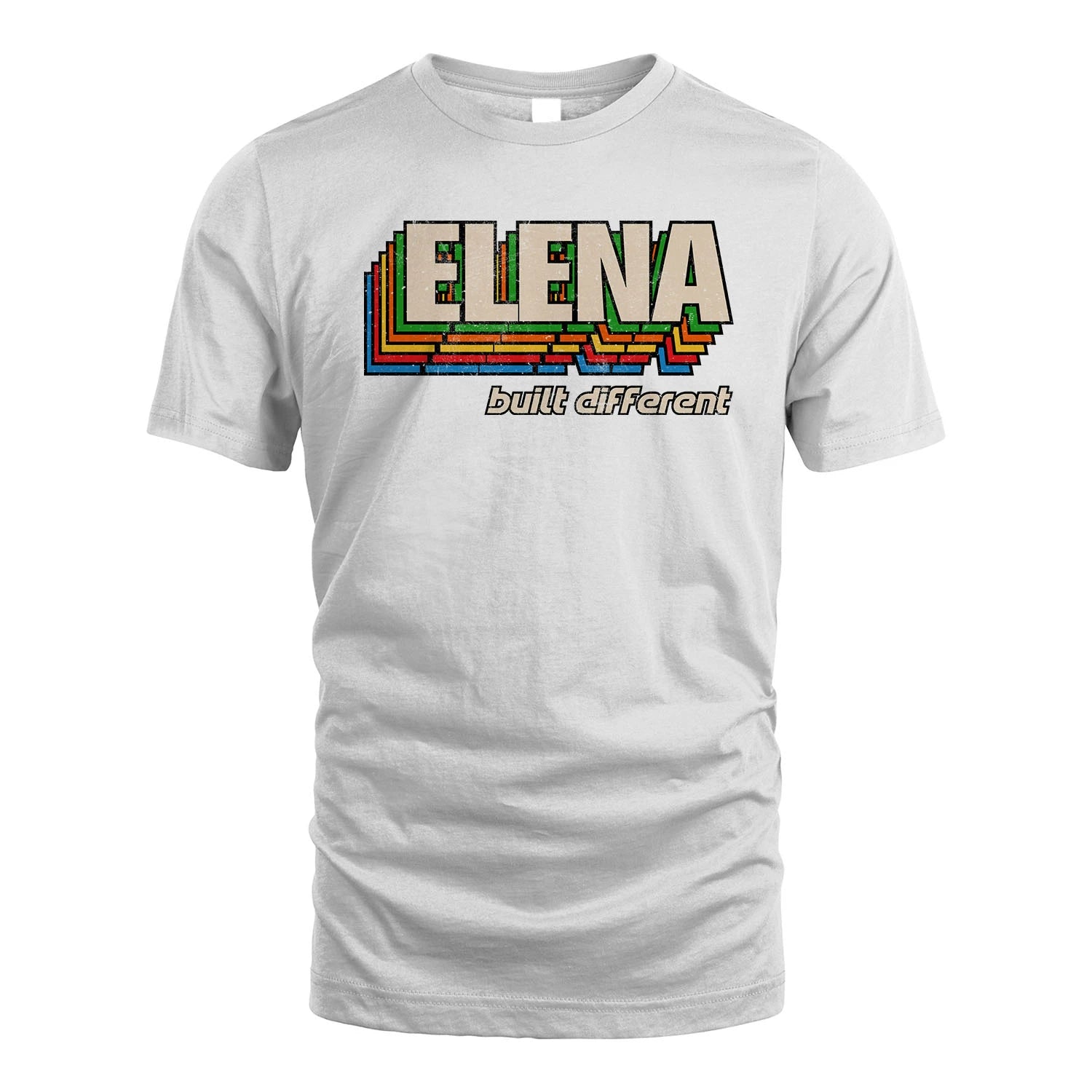 Your Name Built Different Retro Shirt ELENA M1-26