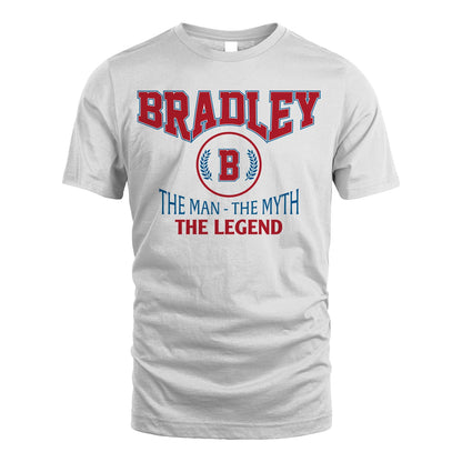 The Man The Myth The Legend Jet Style Shirt BRADLEY M1-9