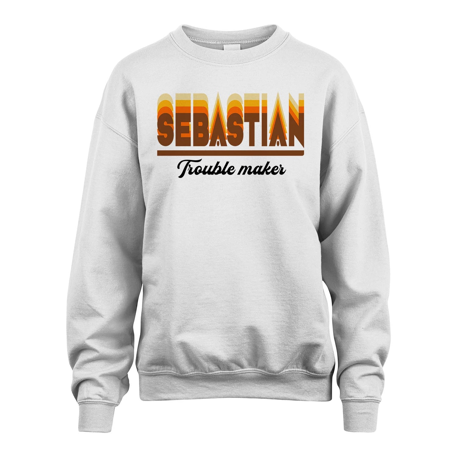 Your Name Trouble Maker Funny Shirt SEBASTIAN M1-34