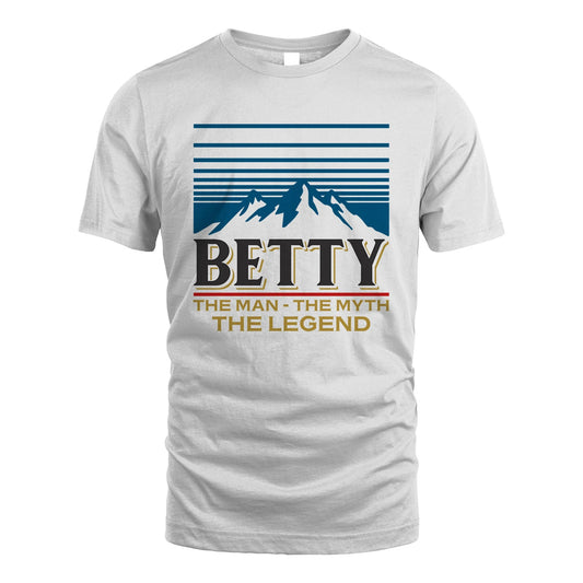 The Man The Myth The Legend Vintage Mountain Shirt BETTY M1-19