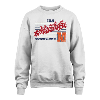 Team Your Name Lifetime Member Vintage Shirt MUSTAFA M1-24