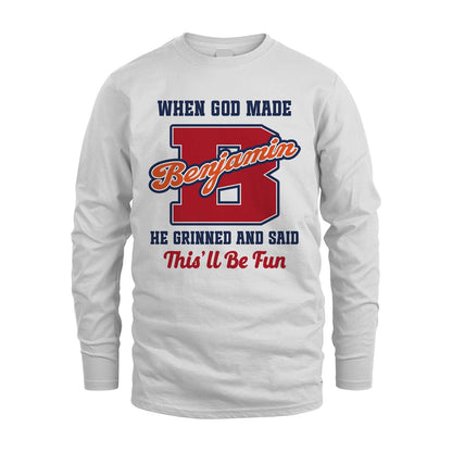 God Made Your Name Custom Shirt BENJAMIN M1-16