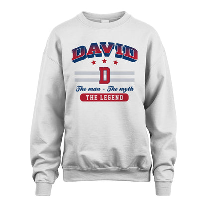 The Man The Myth The Legend With Your Name Shirt DAVID M1-35