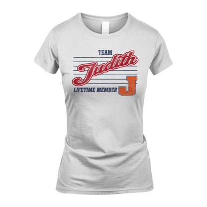 Team Your Name Lifetime Member Vintage Shirt JUDITH M1-24