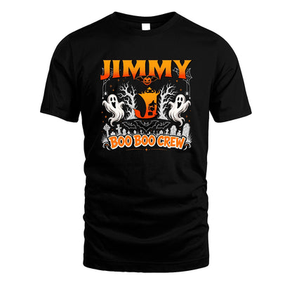 Boo Boo Crew Halloween Custom Name Shirt JIMMY M1-28