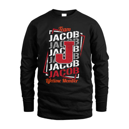 Team Your Name Lifetime Member Sporty Shirt JACOB M1-25