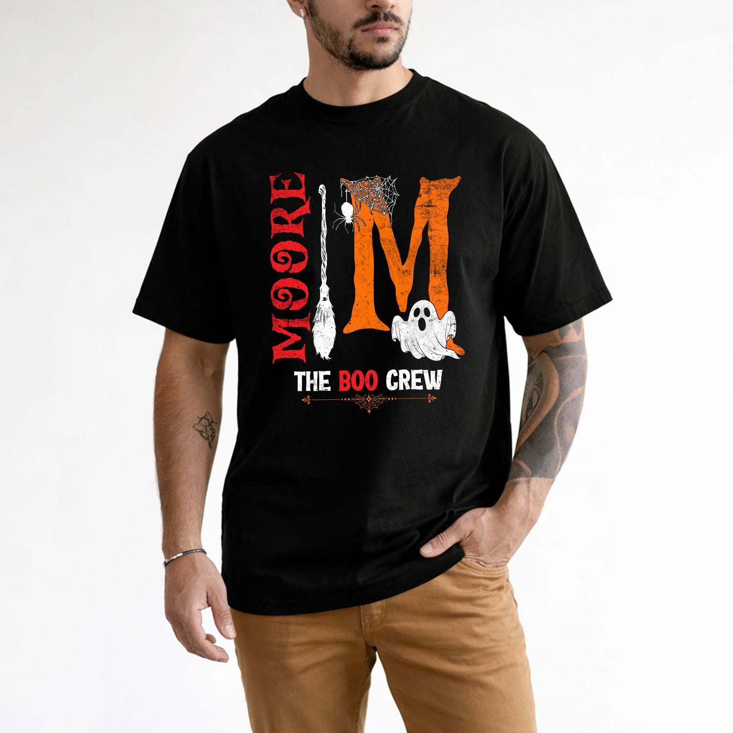 The Boo Crew Halloween With Your Name Shirt MOORE M1-23