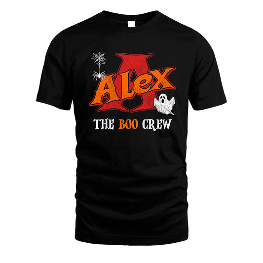 The Boo Crew Halloween Custom Name Shirt ALEX M1-22