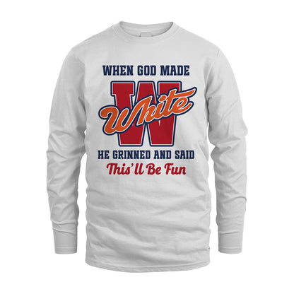 God Made Your Name Custom Shirt WHITE M1-16