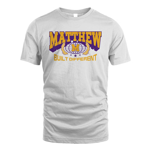 Your Name Built Different Sporty Shirt MATTHEW M1-32