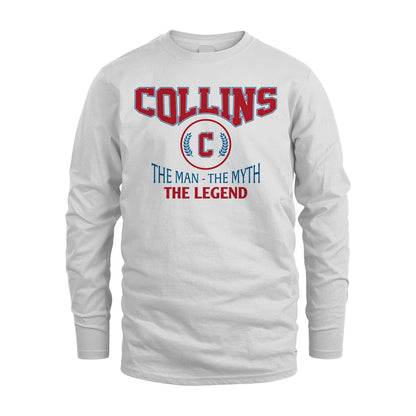 The Man The Myth The Legend Jet Style Shirt COLLINS M1-9