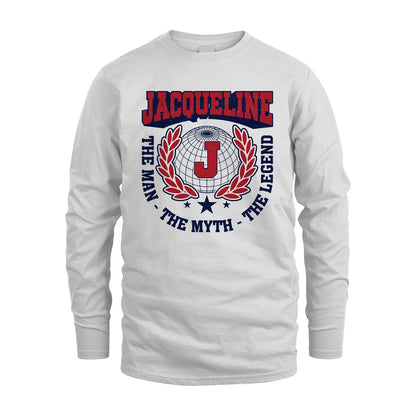 The Man The Myth The Legend Logo Shirt JACQUELINE M1-30