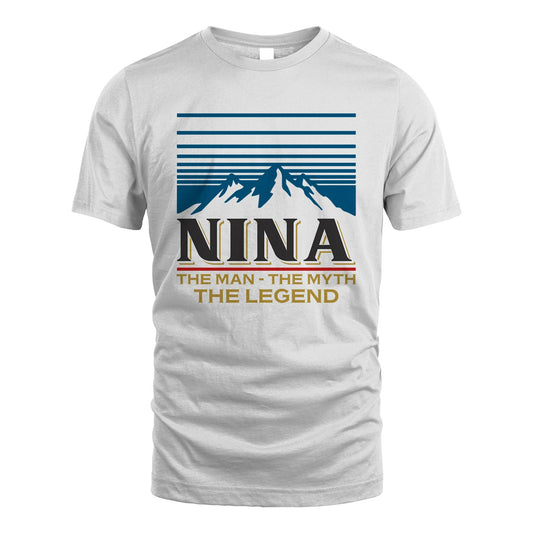 The Man The Myth The Legend Vintage Mountain Shirt NINA M1-19