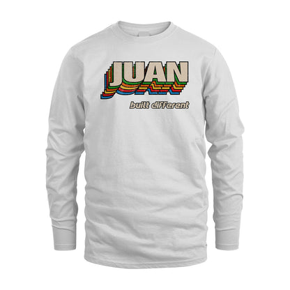 Your Name Built Different Retro Shirt JUAN M1-26