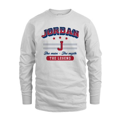 The Man The Myth The Legend With Your Name Shirt JORDAN M1-35
