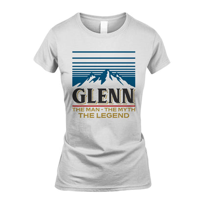 The Man The Myth The Legend Vintage Mountain Shirt GLENN M1-19