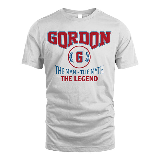 The Man The Myth The Legend Jet Style Shirt GORDON M1-9