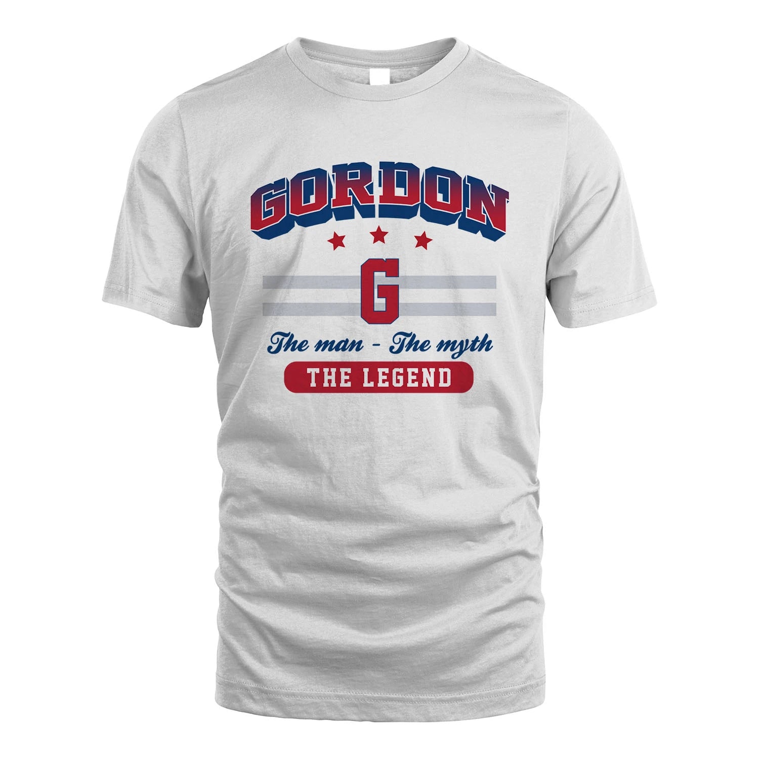 The Man The Myth The Legend With Your Name Shirt GORDON M1-35